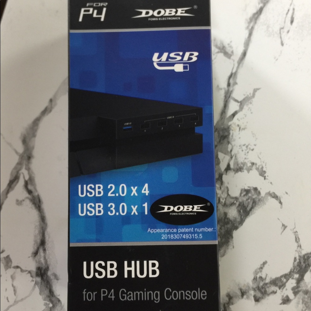 5-Port USB hub expansion adapter for Sony PS4